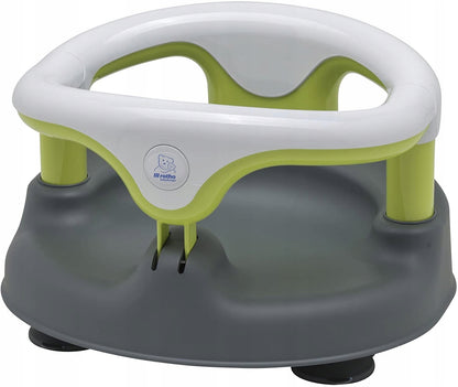 ROTHO Babydesign krzesełko do kąpieli 13kg biało-zielono-szare, fotelik kąpielowy dla dziecka