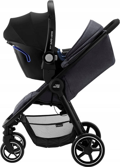 BRITAX ROMER adaptery CLICK&GO wózek B-AGILE M, czarny adapter do fotelika samochodowego