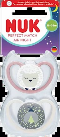 NUK Perfect Match Air Night suzete 18-36 luni