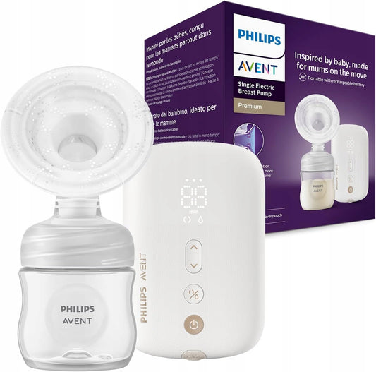 PHILIPS AVENT SCF396/31 LAKTATOR elektryczny z akcesoriami, pojedynczy model z butelką i panelem sterowania