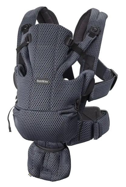 BABYBJORN Move Airy Mesh nosidełko ergonomiczne 3,5-12kg, przewiewne nosidełko BabyBjorn w kolorze szarym