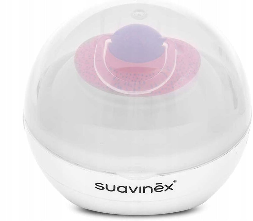 SUAVINEX Duccio STERYLIZATOR smoczków UV 9 cm – biały wymiary ok – zdjęcie 3
