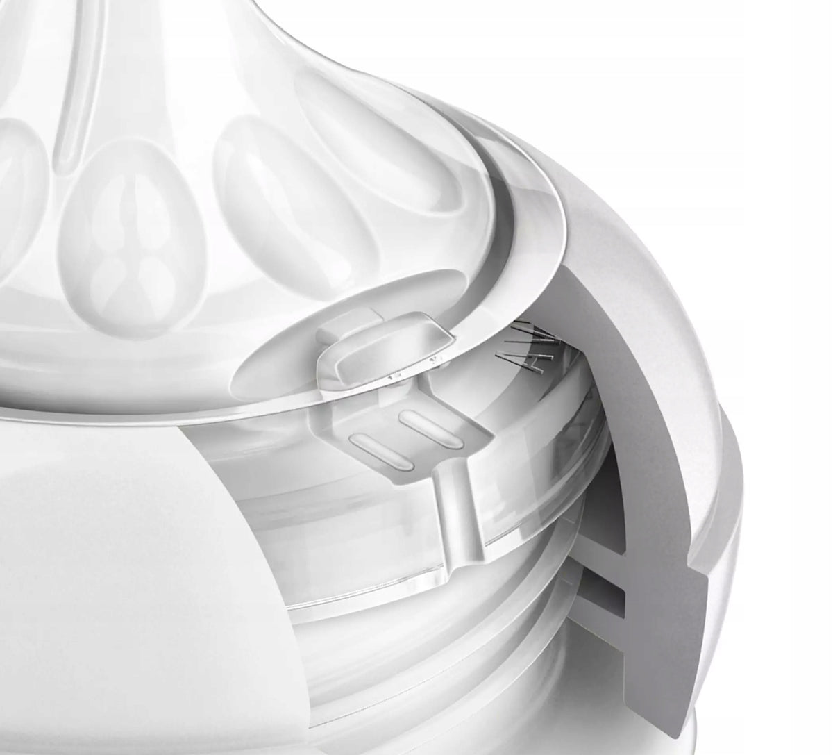 PHILIPS AVENT Natural smoczki do butelek 1msc+ x2, antykolkowy zawór i BPA free