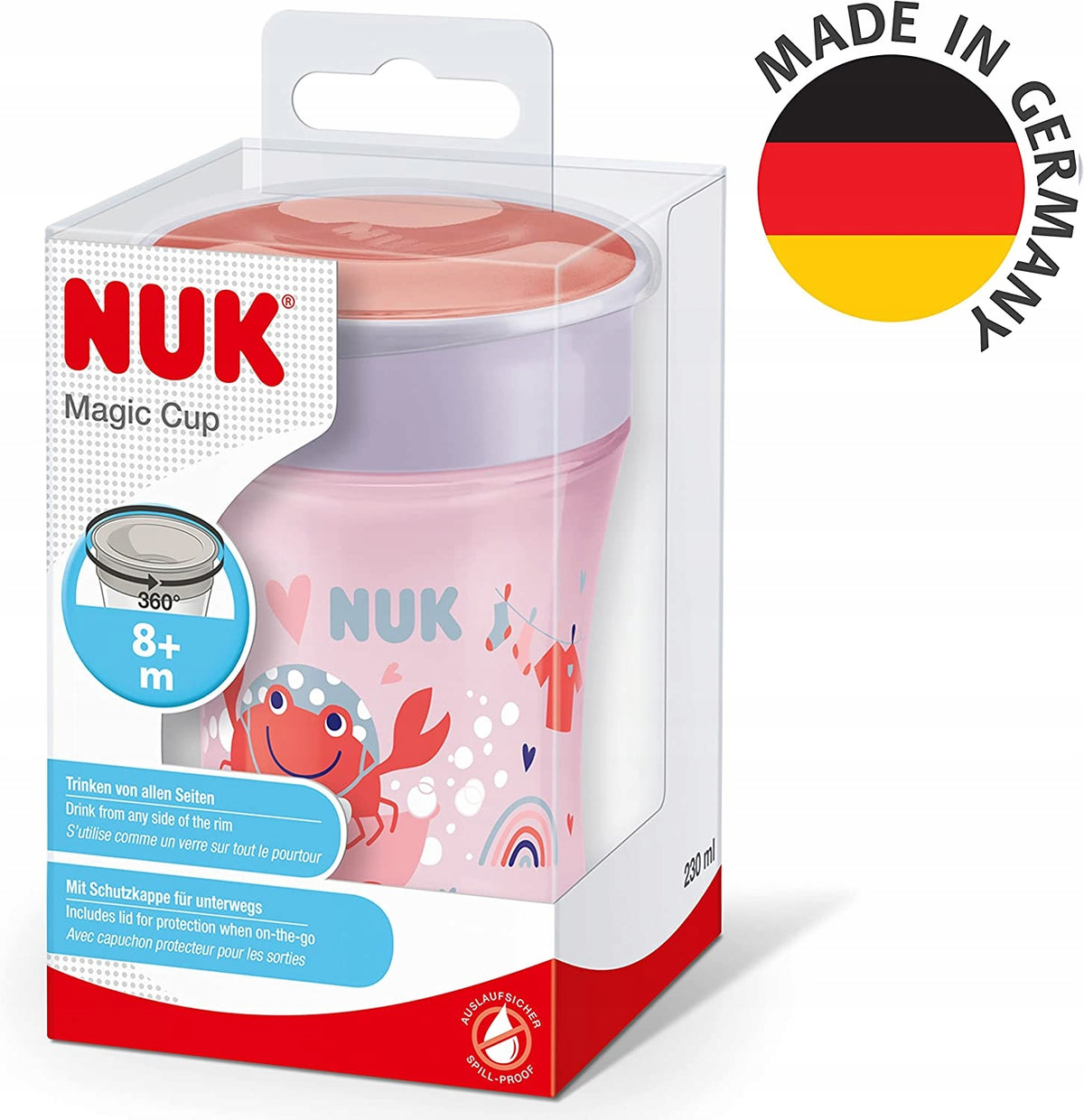 NUK Magic Cup TAZZA ANTIGOCCIA 230 ml beccuccio 360 gradi