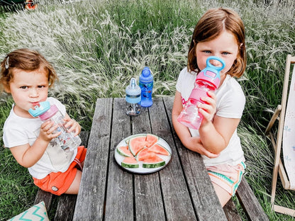 NUBY Flip-it Cup tritanowy kubek niekapek ze słomką i ustnikiem 3 l+ 360 ml