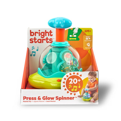 Bright Starts Press Glow Spinner jouet musical 6m+