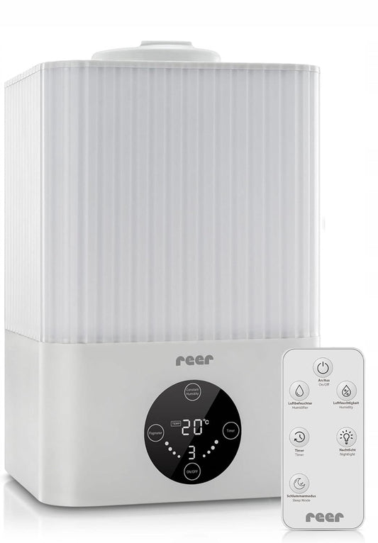 Humidificador ultrasónico de aire con luz nocturna y mando a distancia