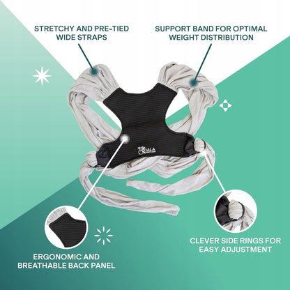 KOALA BABYCARE chusta do noszenia dziecka 2w1
