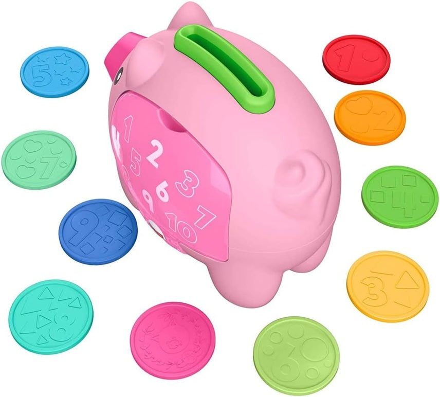 FISHER-PRICE interaktywna świnka skarbonka ruch i dźwięki  J. ANGIELSKI