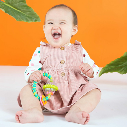 BRIGHT STARTS Soothers & Shakers zestaw zabawek dla niemowląt 7 sztuk 6 m+