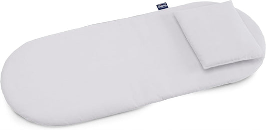 CHICCO materac i poduszka do wózka gondoli 68x28 cm, biały zestaw do gondoli