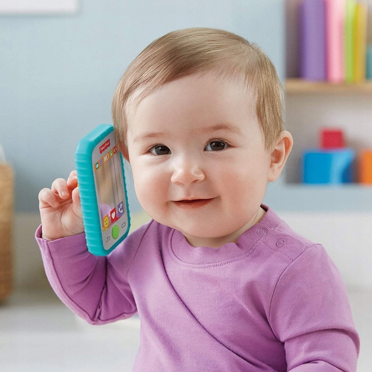 FISHER-PRICE GML96 smartfon gryzak grzechotka lusterko