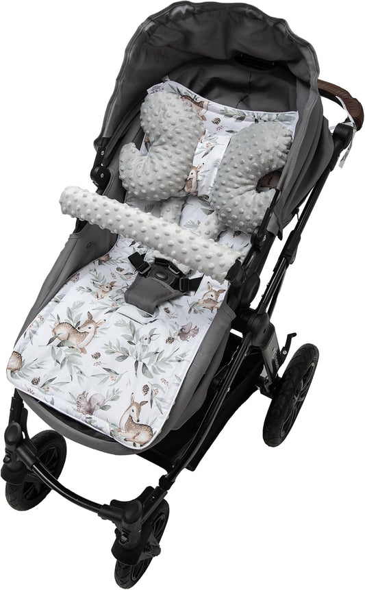 MEDI PARTNERS coussin pour poussette papillon + protège-harnais