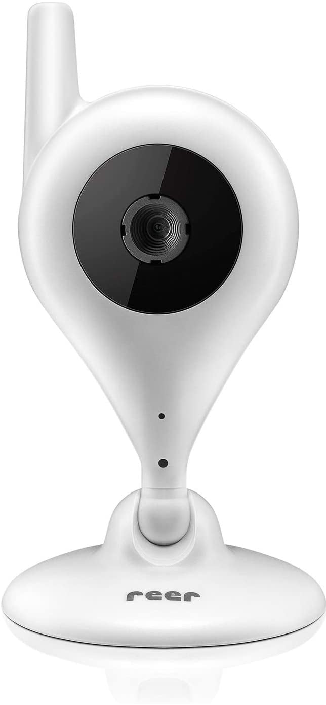 REER IP BabyCam NIANIA ELEKTRONICZNA KAMERA WI-Fi, biała kamera monitorująca dziecko z podstawą i anteną