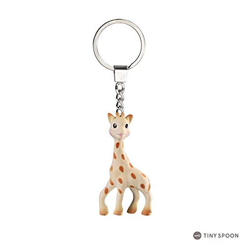 GIRAFE SOPHIE ensemble anneau de dentition avec porte-clés