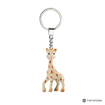 GIRAFE SOPHIE ensemble anneau de dentition avec porte-clés