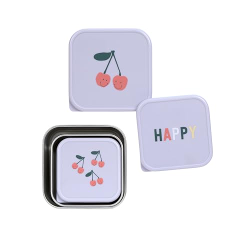 Lässig Happy Fruits boîtes en acier pour collations 3 pièces