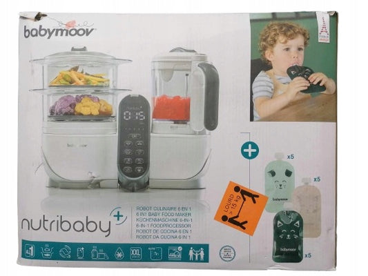 BABYMOOV Nutribaby + 5w1 robot kuchenny parowar mikser sterylizator