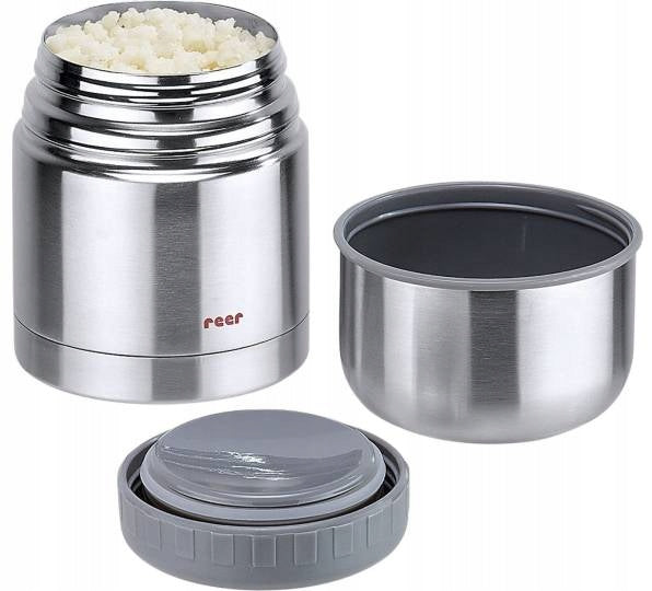 REER 90430 termos ze stali nierdzewnej 350 ml, srebrny termos na żywność i napoje, używany
