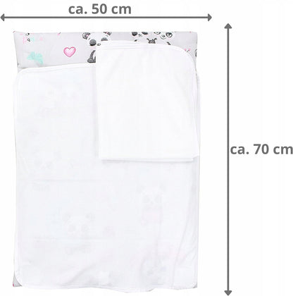 TUPTAM miękki przewijak z pokrowcami x2 75x50 cm, przewijak 70x50 cm z dwoma pokrowcami