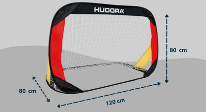 HUDORA bramki Pop-Up do piłki nożnej 120x80x80 cm 2 sztuki + etui