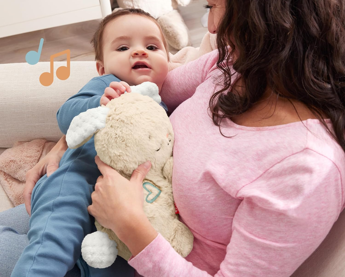 FISHER-PRICE śpiący KRÓLIK z ruszającą się głową, dźwiękami i światłem – zdjęcie produktu 3