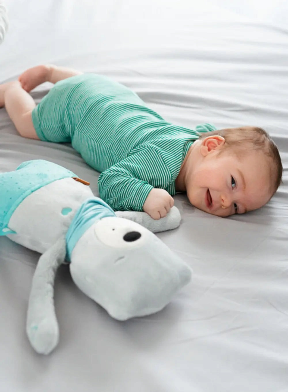 MyHummy peluche bruit blanc capteur de pleurs OURS LUCAS 24 cm LANGUE ALLEMANDE