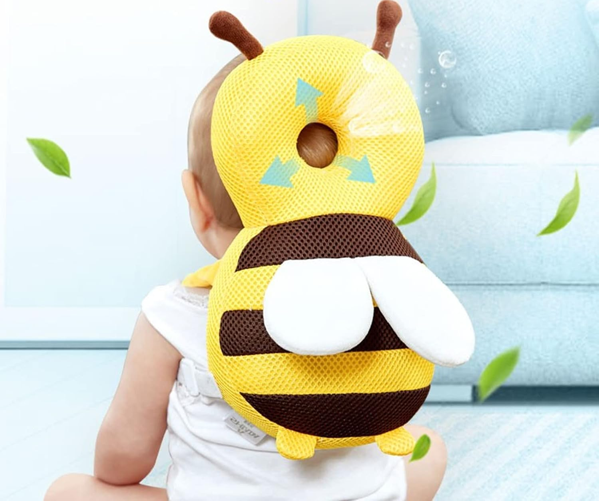 BABY HEAD PROTECTOR ochrana hlavy a zad při učení chůze VČELA