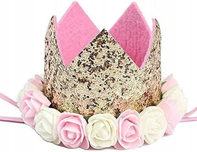 Couronne dorée de princesse VOARGE pour premier anniversaire