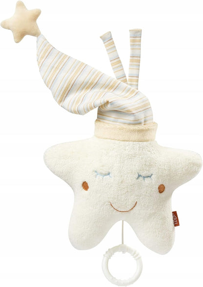 FEHN star cuddly toy with music box