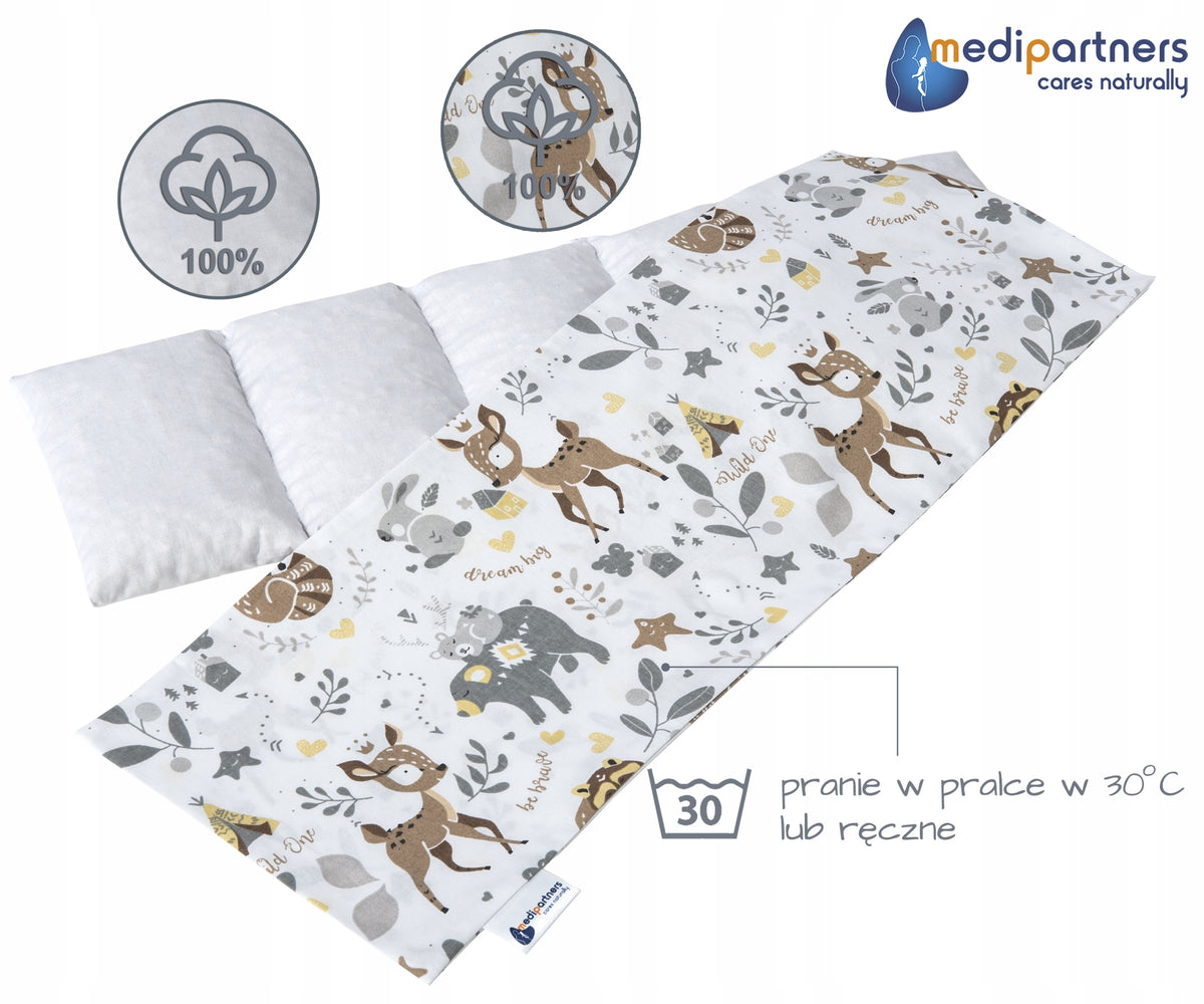MEDIPARTNERS termofor z pestkami wiśni DUŻY 800g 60x20 cm