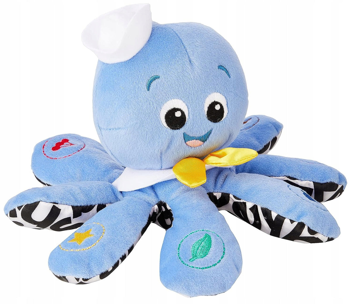 BABY EINSTEIN muzyczna ośmiornica J. ANG FRA HISZ. niebieska zabawka edukacyjna z melodiami i 8 mackami