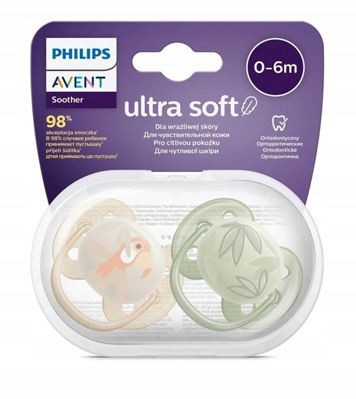 PHILIPS AVENT Ultra Soft Forest Friends succhietti x 2 0-6 mesi