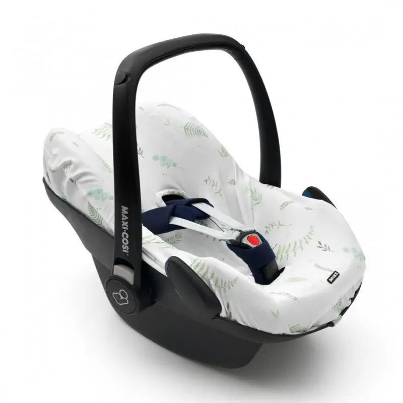 DOOKY SEAT COVER 0+ pokrowiec na fotelik UNIWERSAL, biała osłona na fotelik samochodowy grupy 0+