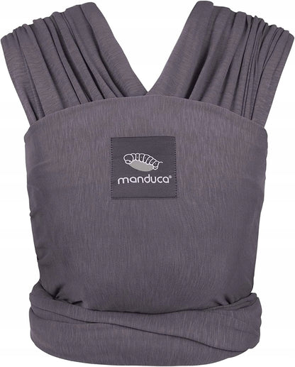MANDUCA SLING chusta do noszenia dziecka szara, 100% ekologiczna bawełna, dla noworodka 0m+, do 15 kg