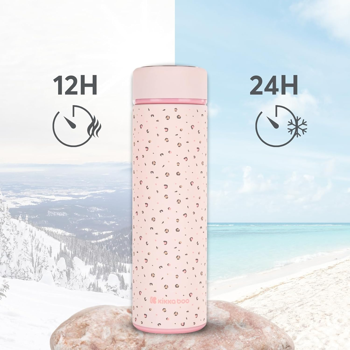 KIKKA BOO Savanna thermos en acier inoxydable 500 ml + filtre à thé