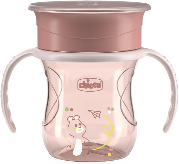 CHICCO Perfect Cup copo anti-derrame bocal 360 graus 200 ml 12 m+