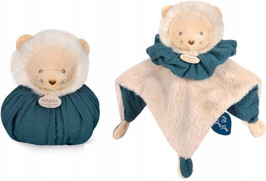 DOUDOU et COMPAGNIE lew przytulanka 25 cm, miękka biała przytulanka dla niemowląt 1 m+