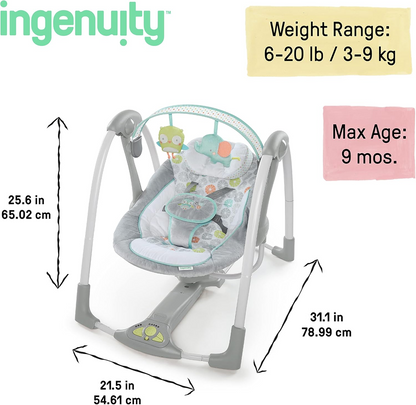 INGENUITY SWING'N GO balancelle balançoire son + mouvement