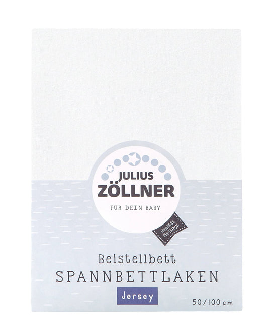 Julius Zöllner white fitted jersey sheet 50x100 cm