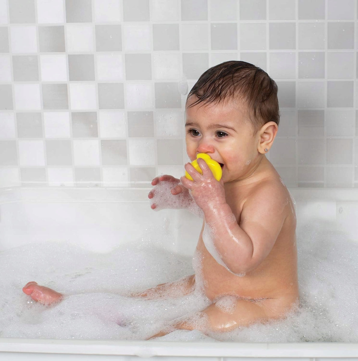 PLAYGRO Bright Baby Duckies canards en caoutchouc pour le bain 6 m+ 4 pièces