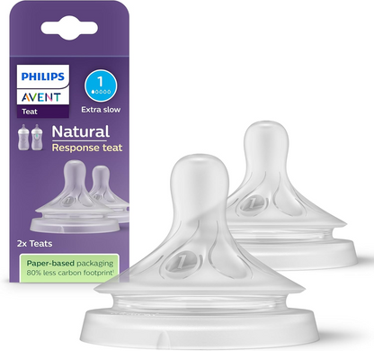 PHILIPS AVENT Natural RESPONSE tétines pour biberons 0mois x2