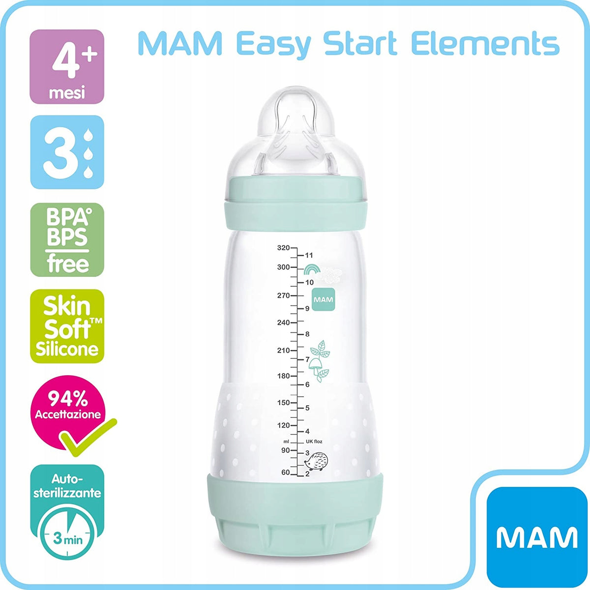 MAM Easy Start butelka antykolkowa 320ML