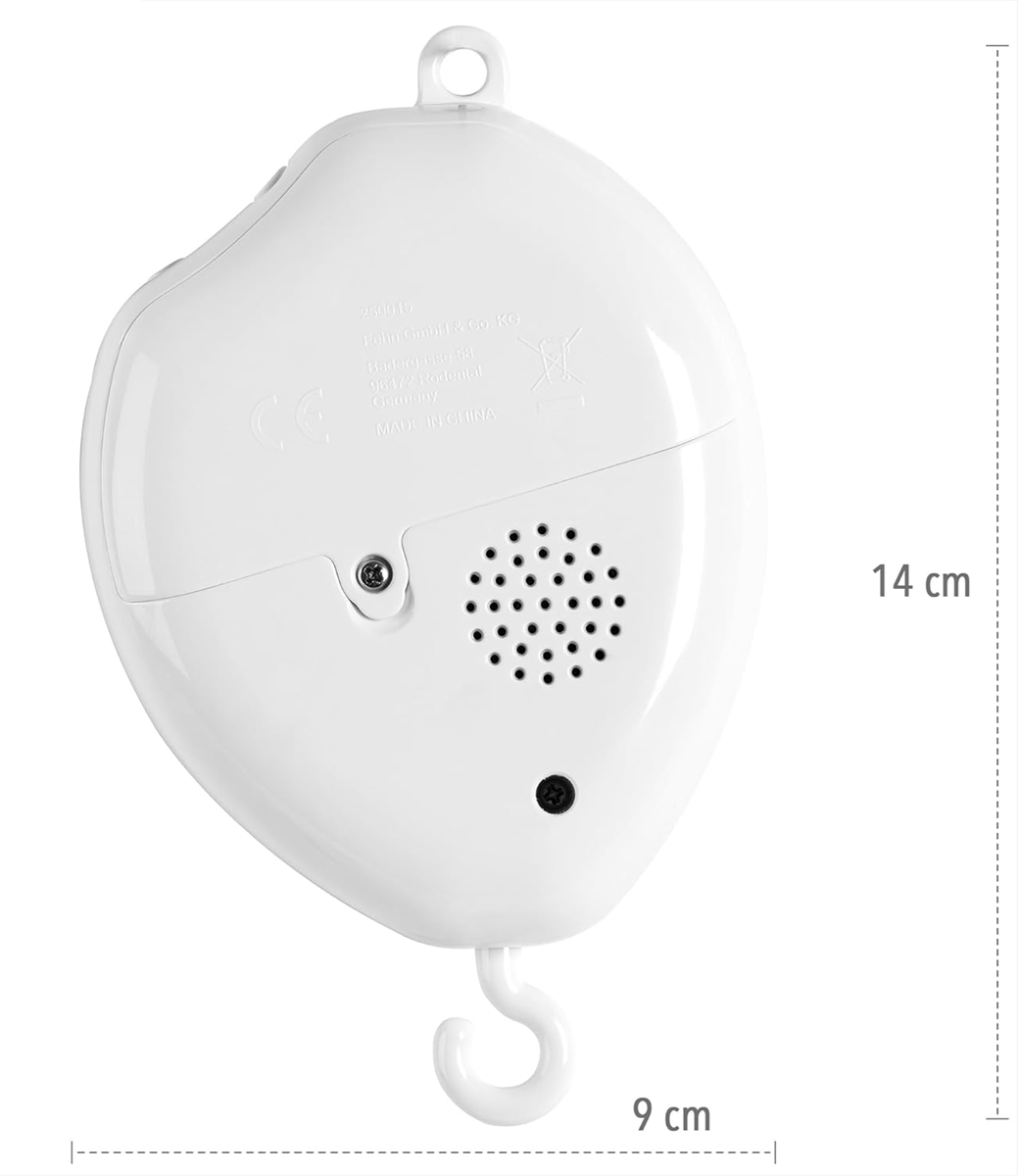 FEHN MP3 boîte à musique avec veilleuse pour mobile de lit bébé + carte 128 Mo