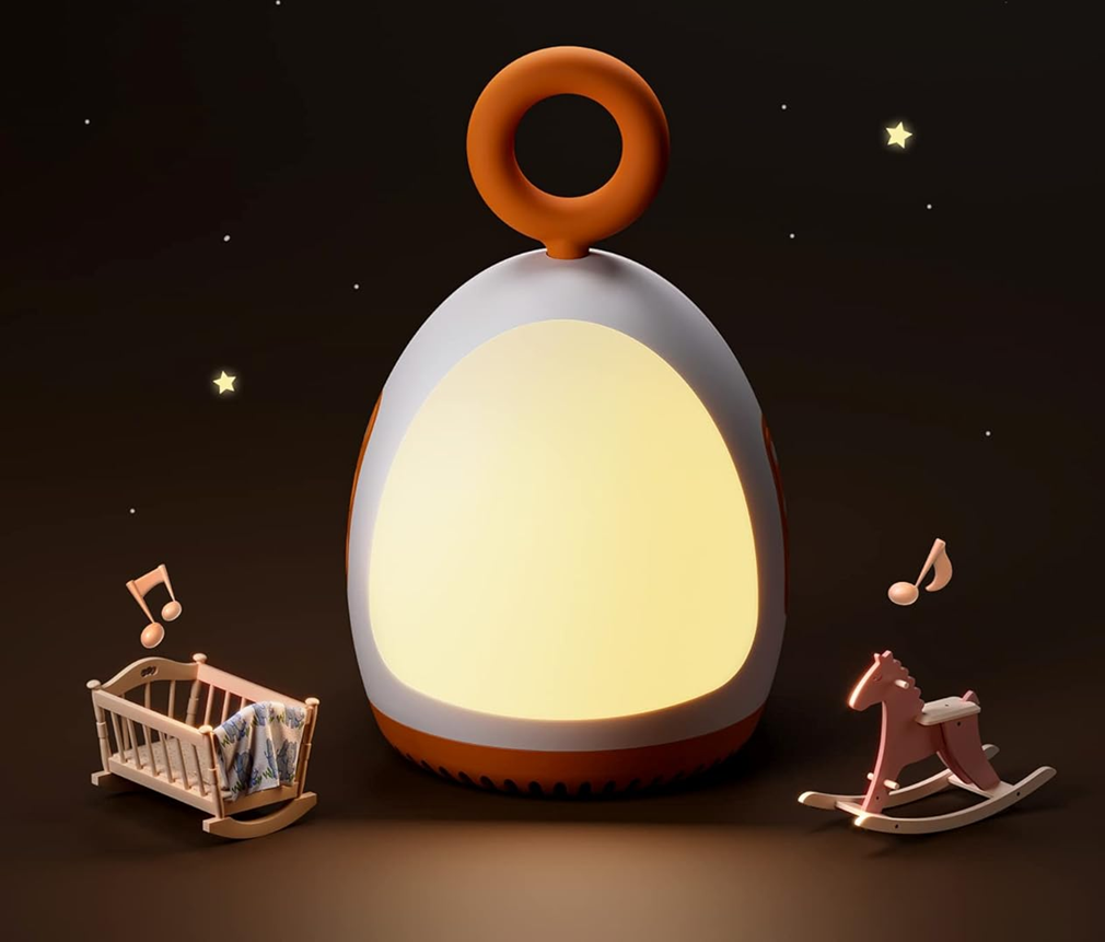 DREAMEGG przenośna lampka nocna z dźwiękami i kołysankami 8 x 14 cm