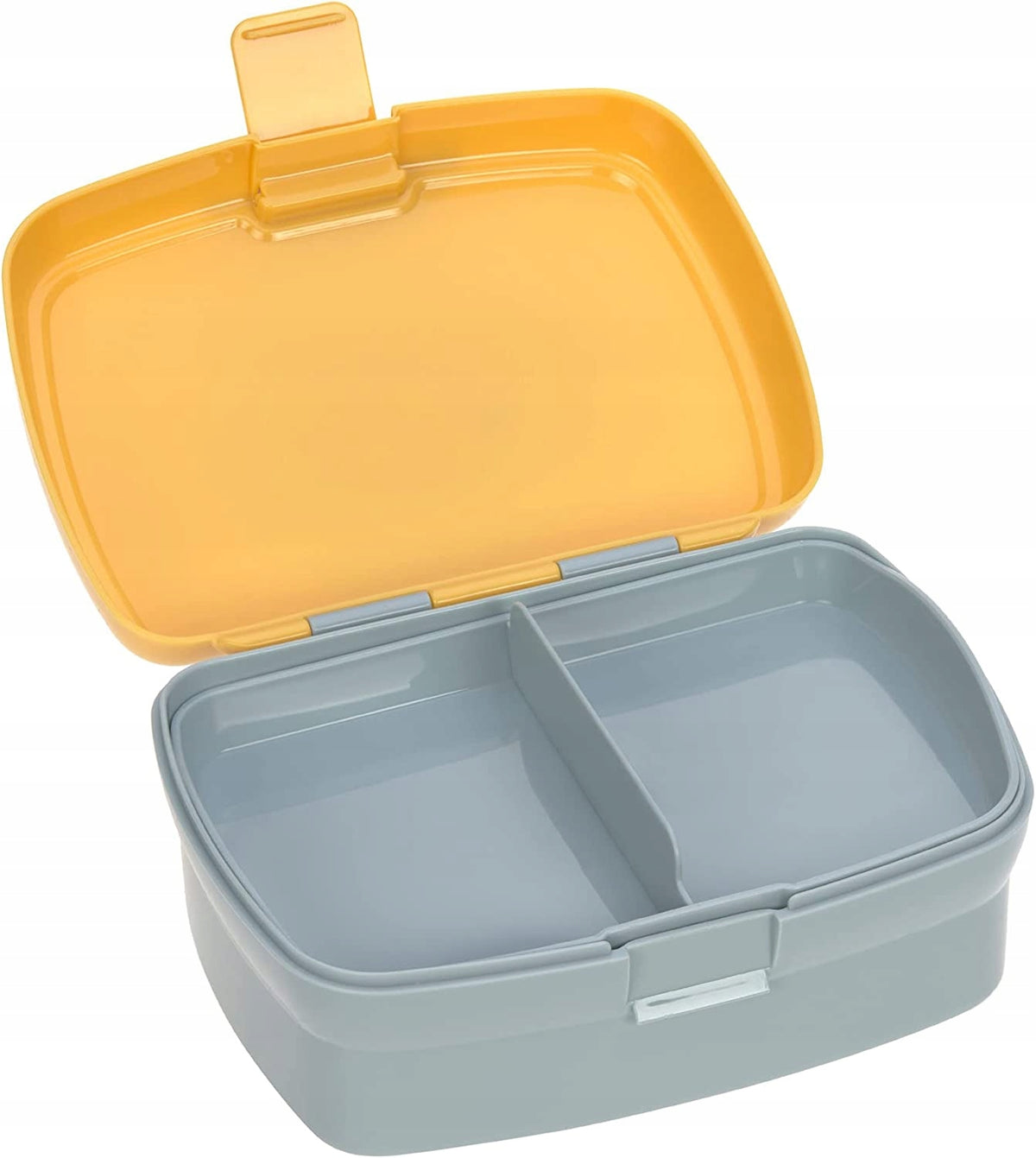 LASSIG zestaw śniadaniowy BIDON śniadaniówka żółto-szary lunchbox z przegródką i bidonem