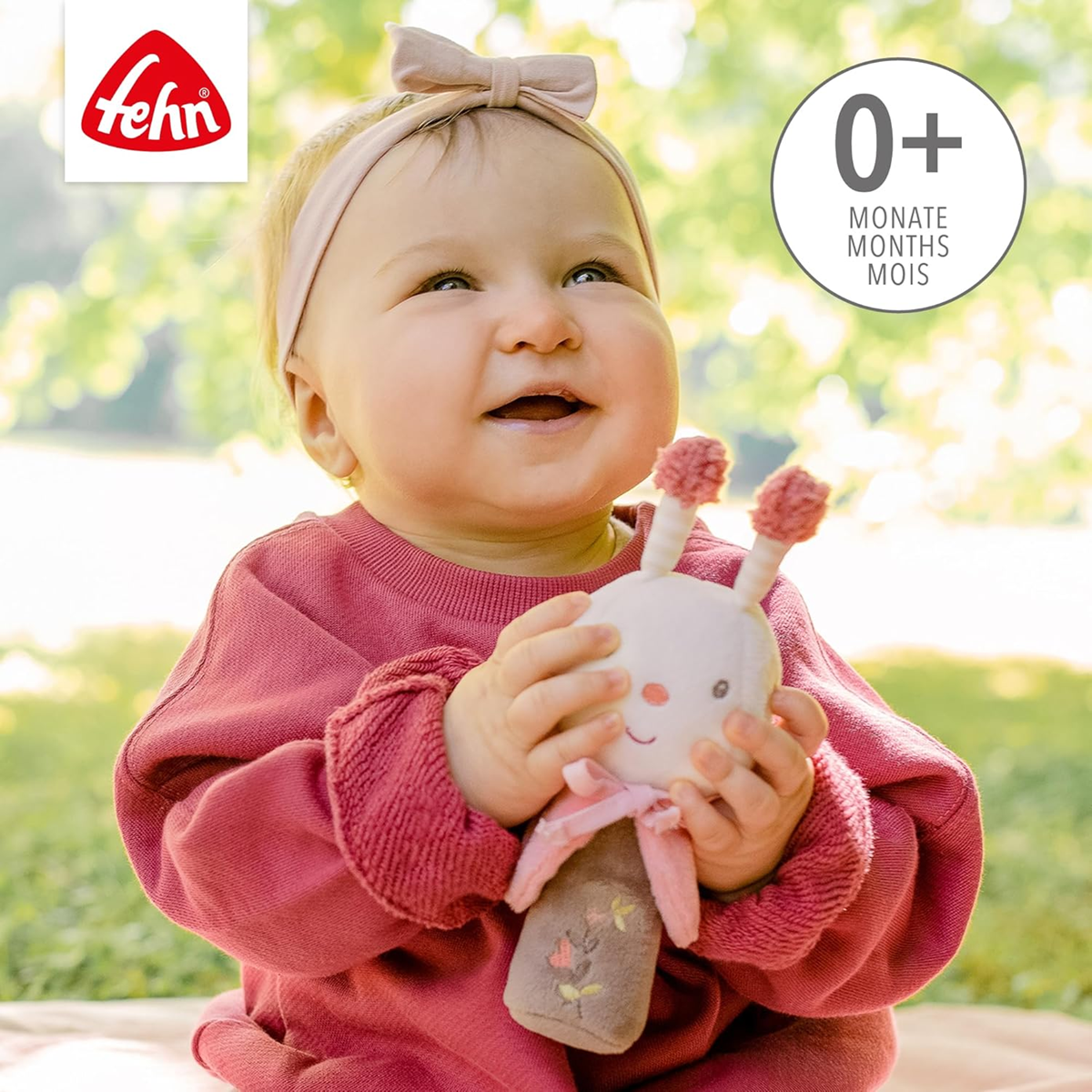 FEHN Garden Dreams jouet en peluche avec pouet 19 cm ABEILLE