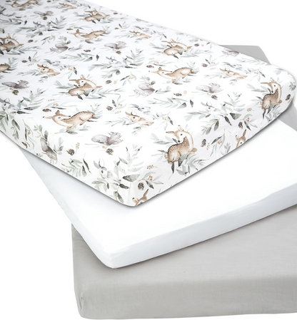 MEDIPARTNERS drap-housse pour lit bébé 60cmx120cm x3