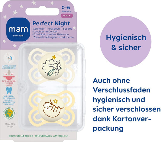 2 pacifiers included Age: 0-6 months