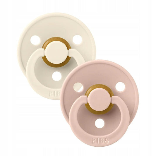 BIBS COLOUR smoczki uspokajające 2pack kauczuk 0-6msc